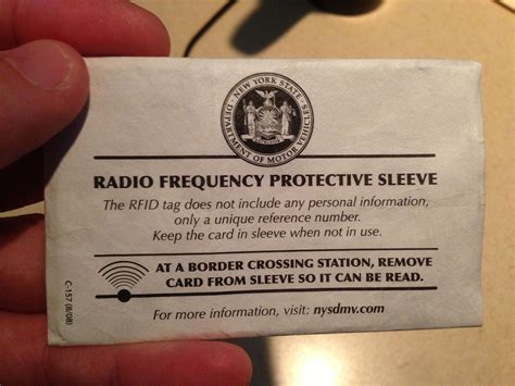 radio frequency protective sleeve dmv